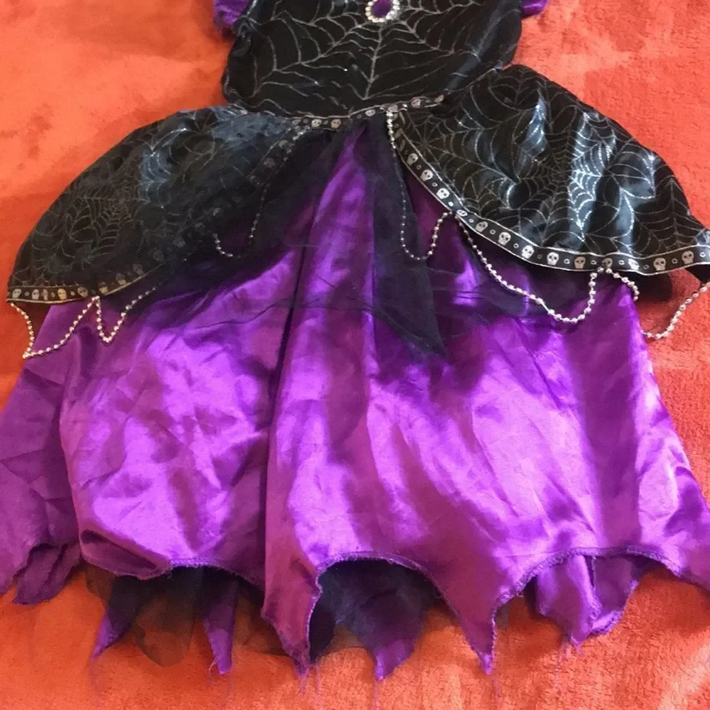 4/$30 Spiders Queen Up Costume Headwear Princess Girl Dress Size 10/12 - Picture 3 of 11